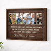 Personalized Uncle Canvas Custom Photo Wall Art Father’s Day Gift For Who Loves Like A Second Father - Brown Frame