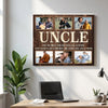 Personalized Uncle Canvas Prints - Gift for - Custom Photo Collage Keepsake