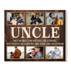 Personalized Uncle Canvas Prints - Gift for - Custom Photo Collage Keepsake