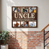 Personalized Uncle Canvas Prints - Gift for - Custom Photo Collage Keepsake