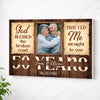 Personalized God Blessed The Broken Road Canvas Wall Art Custom Photo 50 Years Anniversary Wedding Gift For Couple