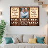 Personalized God Blessed The Broken Road Canvas Wall Art Custom Photo 50 Years Anniversary Wedding Gift For Couple