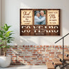 Personalized God Blessed The Broken Road Canvas Wall Art Custom Photo 50 Years Anniversary Wedding Gift For Couple