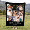Personalized Couple Blanket With Photo Collage Wedding Anniversary And Valentine’s Day Gift Custom Design For Husband