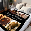 Personalized Forever And Always Couple Blanket Custom Photo Gift For Boyfriend Girlfriend On Valentine’s Day Anniversary