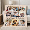 Personalized Couple Photo Collage Blanket Custom Gift For Boyfriend Girlfriend On Valentine’s Day And Anniversary