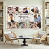 Personalized We Decided on Forever Canvas - Custom Wedding or Engagement Wall Art Couple Gift