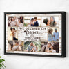 Personalized We Decided on Forever Canvas - Custom Wedding or Engagement Wall Art Couple Gift - Black Frame / 12x9