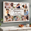 Personalized We Decided on Forever Canvas - Custom Wedding or Engagement Wall Art Couple Gift