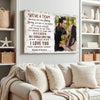 Personalized We’re a Team Canvas - Custom Couple Wall Art Meeting You Was Destiny Anniversary Gift
