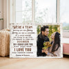 Personalized We’re a Team Canvas - Custom Couple Wall Art Meeting You Was Destiny Anniversary Gift