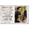 Personalized We’re a Team Canvas - Custom Couple Wall Art Meeting You Was Destiny Anniversary Gift
