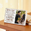 Personalized We’re a Team Canvas - Custom Couple Wall Art Meeting You Was Destiny Anniversary Gift