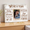 Personalized We’re A Team Canvas Wall Art Custom Photo Anniversary Gift For Husband And Wife Romantic Home Decor Couples