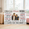 Personalized When I Say Love You More Canvas - Custom Couple Wall Art Anniversary Gift
