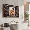 Personalized When I Say Love You More Canvas Wall Art For Couple Custom Photo Romantic Keepsake Husband And Wife