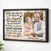 Personalized When We Get to the End of Our Lives Together Canvas - Custom Old Couple Wall Art Anniversary Gift - Black