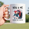 Personalized You And Me Always Forever Coffee Mug Custom Photo Couple Valentine’s Day Love Gift