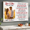Personalized You And Me We Got This Canvas - Custom Couple Wall Art Anniversary Gift
