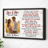 Personalized You And Me We Got This Canvas - Custom Couple Wall Art Anniversary Gift - Black Frame / 12x9