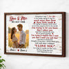 Personalized You And Me We Got This Canvas - Custom Couple Wall Art Anniversary Gift - Brown Frame / 12x9