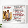 Personalized You And Me We Got This Canvas - Custom Couple Wall Art Anniversary Gift - White Frame / 12x9